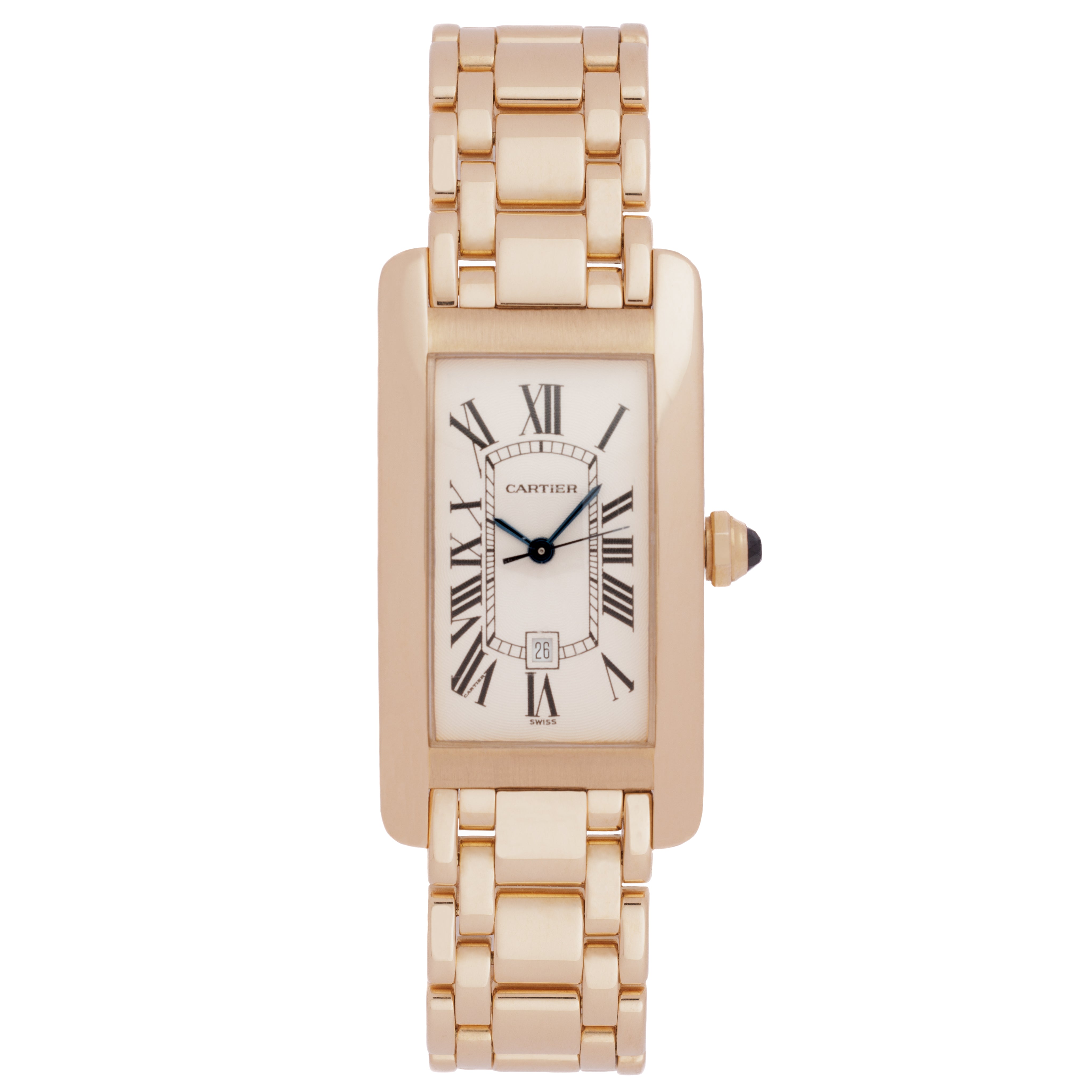 CARTIER TANK AMÉRICAINE WITH DATE MODEL W26035K2 – STEPHANIE WINDSOR