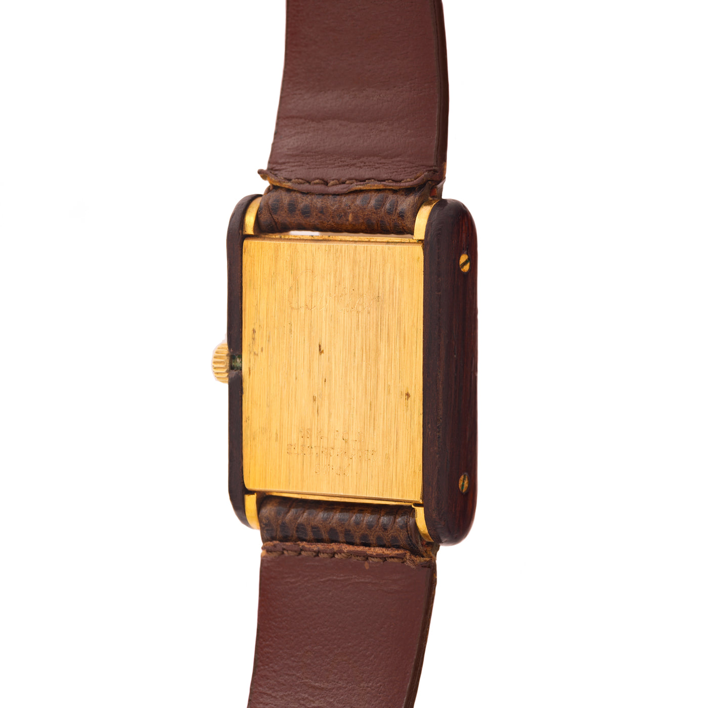 CARTIER TANK MUST de CARTIER WOOD DIAL RARE