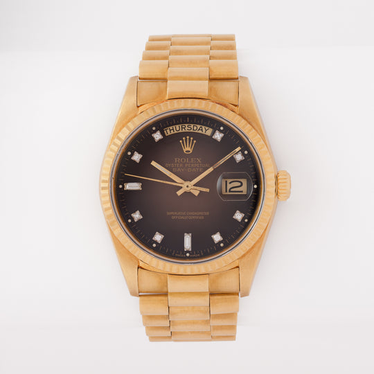 1986 Rolex 18038 | Brown Dial Rolex For Sale – STEPHANIE WINDSOR