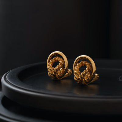 HERMES ROPE EARRINGS