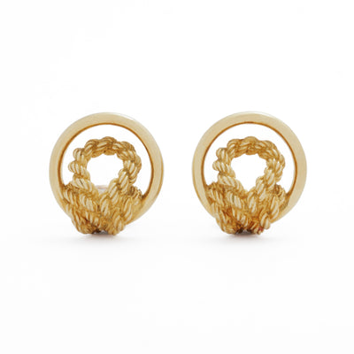 HERMES ROPE EARRINGS
