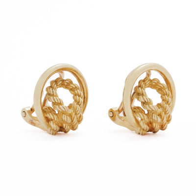 HERMES ROPE EARRINGS