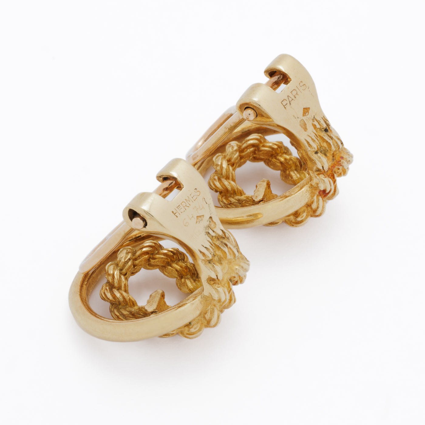HERMES ROPE EARRINGS