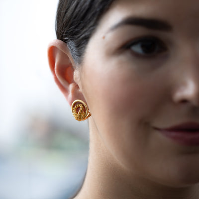 HERMES ROPE EARRINGS