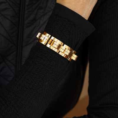 RETRO FRENCH 18 KARAT TANK BRACELET