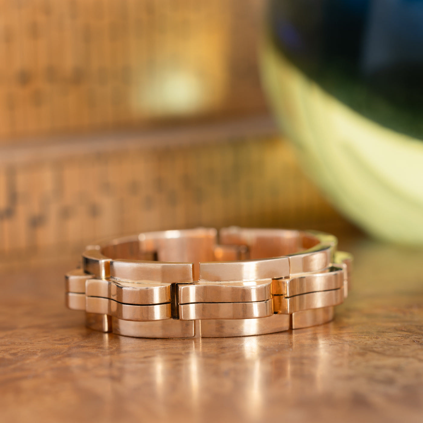 RETRO FRENCH 18 KARAT TANK BRACELET