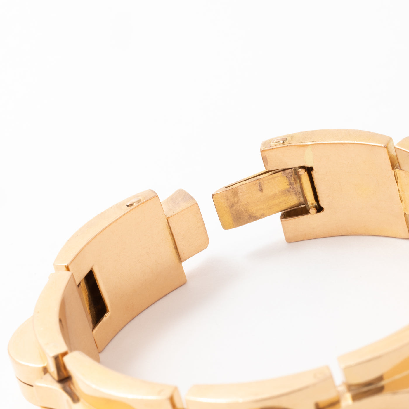 RETRO FRENCH 18 KARAT TANK BRACELET