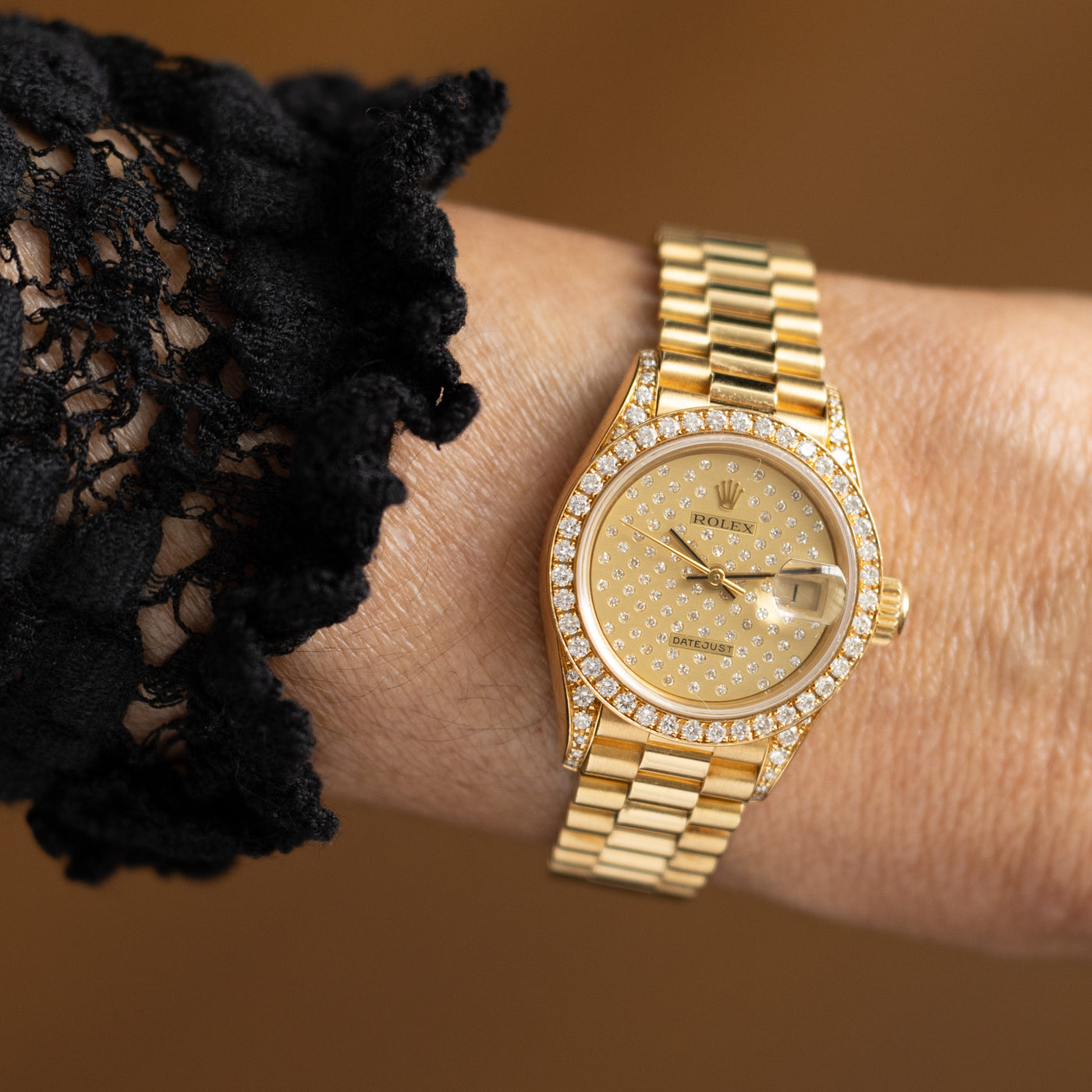 ROLEX DATEJUST CROWN COLLECTION PLEIADE 69038
