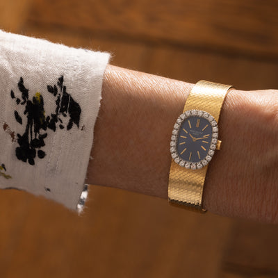 PATEK PHILIPPE 18K DIAMOND ELLIPSE MODEL 3377/1