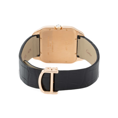 CARTIER 18 KARAT ROSE GOLD SANTOS DUMONT DIAMONDS MODEL WH100751