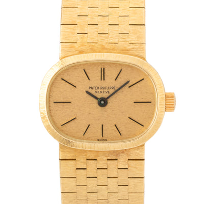 PATEK PHILIPPE 18K YELLOW GOLD MODEL 3373/1 ELLIPSE