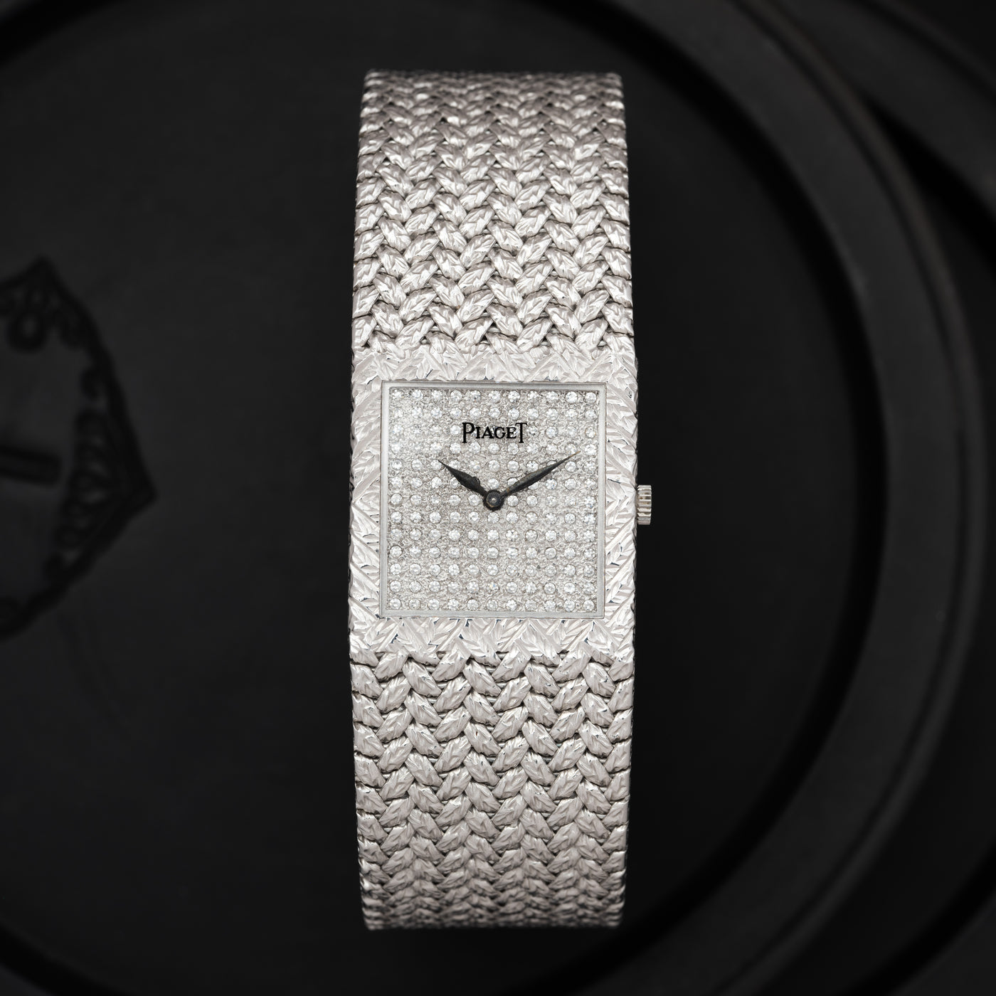 PIAGET 18 KARAT WHITE GOLD PAVE DIAMONDS