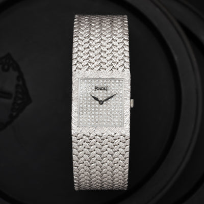 PIAGET 18 KARAT WHITE GOLD PAVE DIAMONDS