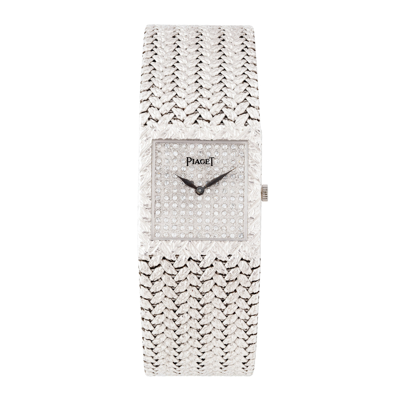 PIAGET 18 KARAT WHITE GOLD PAVE DIAMONDS