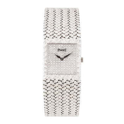 PIAGET 18 KARAT WHITE GOLD PAVE DIAMONDS