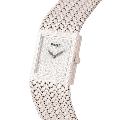 PIAGET 18 KARAT WHITE GOLD PAVE DIAMONDS