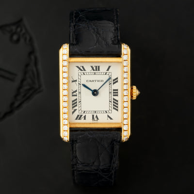 CARTIER TANK LOUIS MODEL WA201331 WITH DIAMONDS