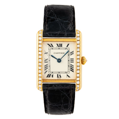CARTIER TANK LOUIS MODEL WA201331 WITH DIAMONDS