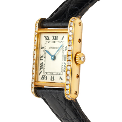 CARTIER TANK LOUIS MODEL WA201331 WITH DIAMONDS