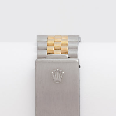 1987 ROLEX DATEJUST 1601 RARE BLACK TAPESTRY DIAL