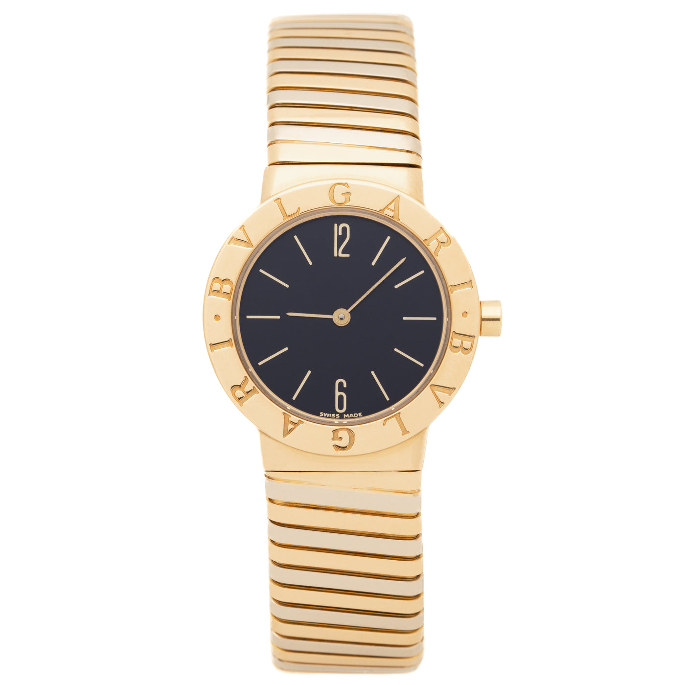 BVLGARI BULGARI TUBOGAS 18K GOLD TRICOLOR  MODEL BB302T