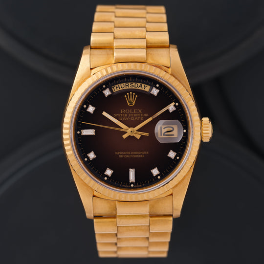 1986 Rolex 18038 | Brown Dial Rolex For Sale – STEPHANIE WINDSOR