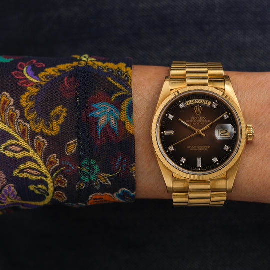 1986 Rolex 18038 | Brown Dial Rolex For Sale – STEPHANIE WINDSOR