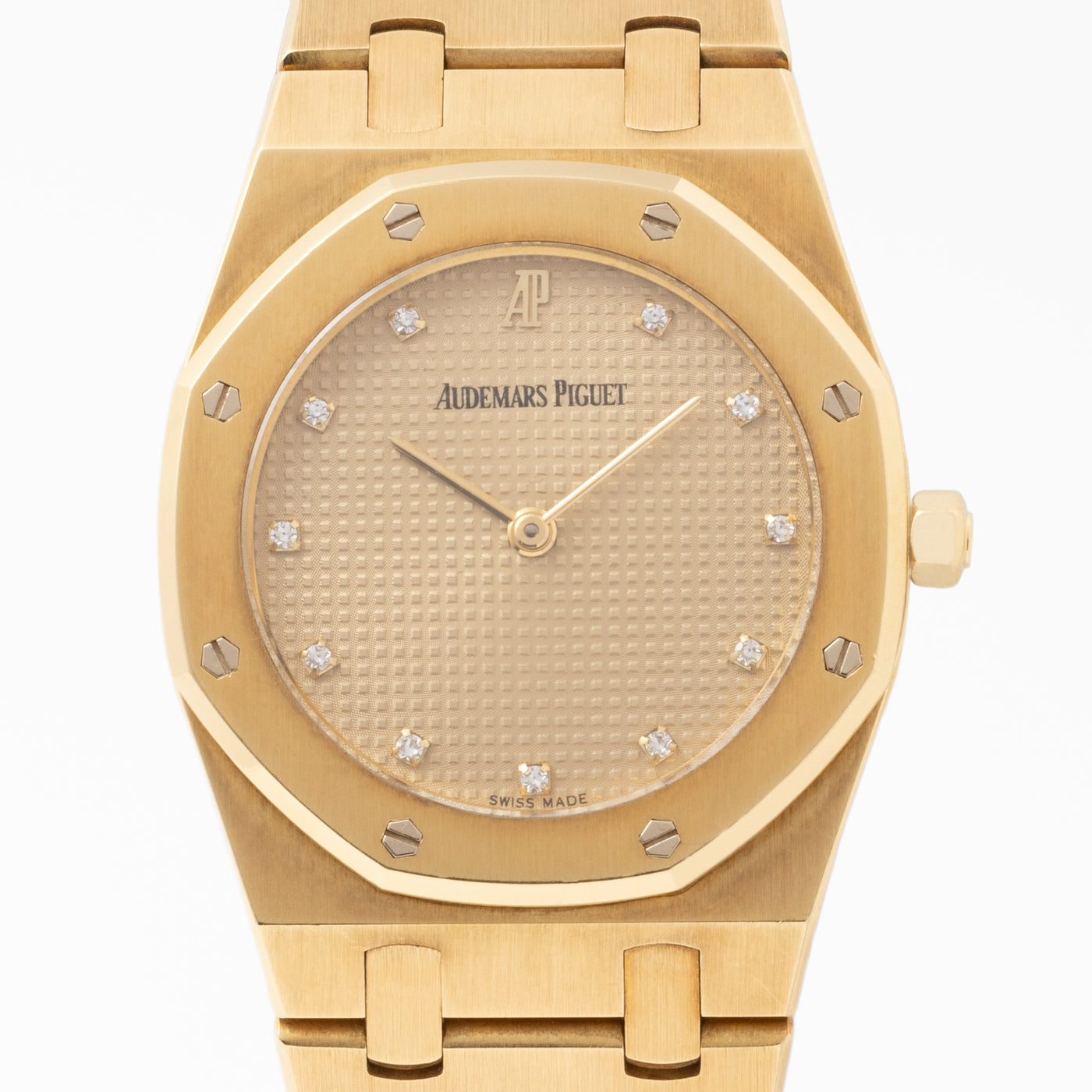 VINTAGE AUDEMARS PIGUET ROYAL OAK 18 KARAT YELLOW GOLD DIAMONDS