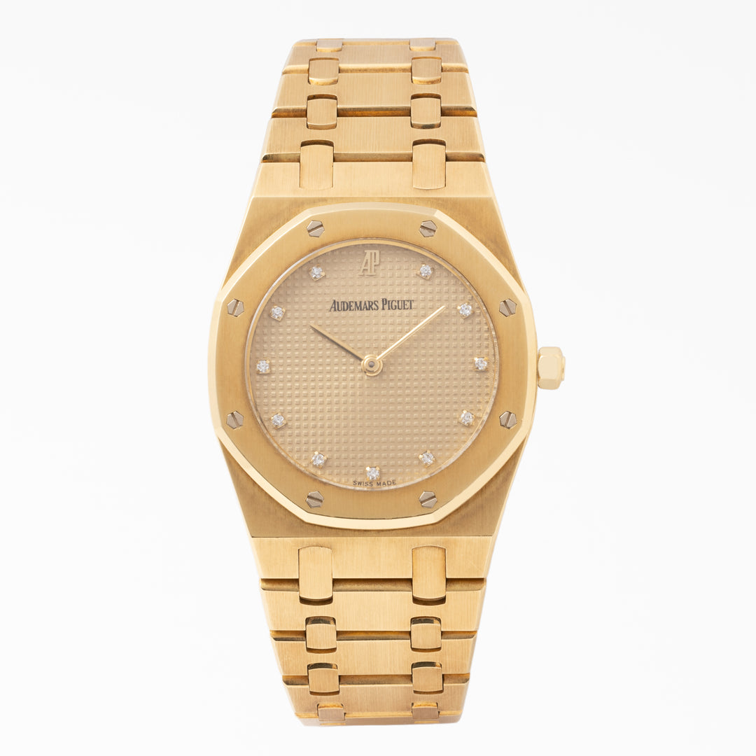 VINTAGE AUDEMARS PIGUET ROYAL OAK 18 KARAT YELLOW GOLD DIAMONDS