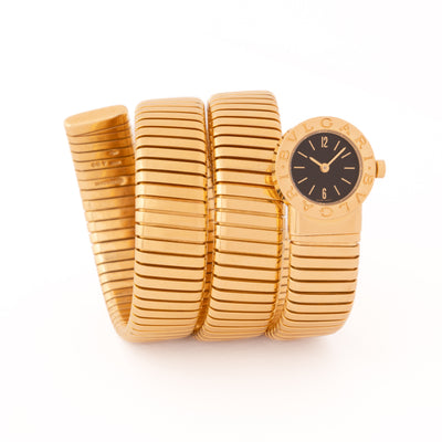 BVLGARI BULGARI TUBOGAS 18 KARAT YELLOW GOLD