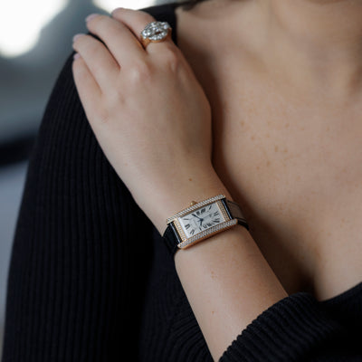 CARTIER TANK AMÉRICAINE DATE WITH DIAMONDS MODEL 2504