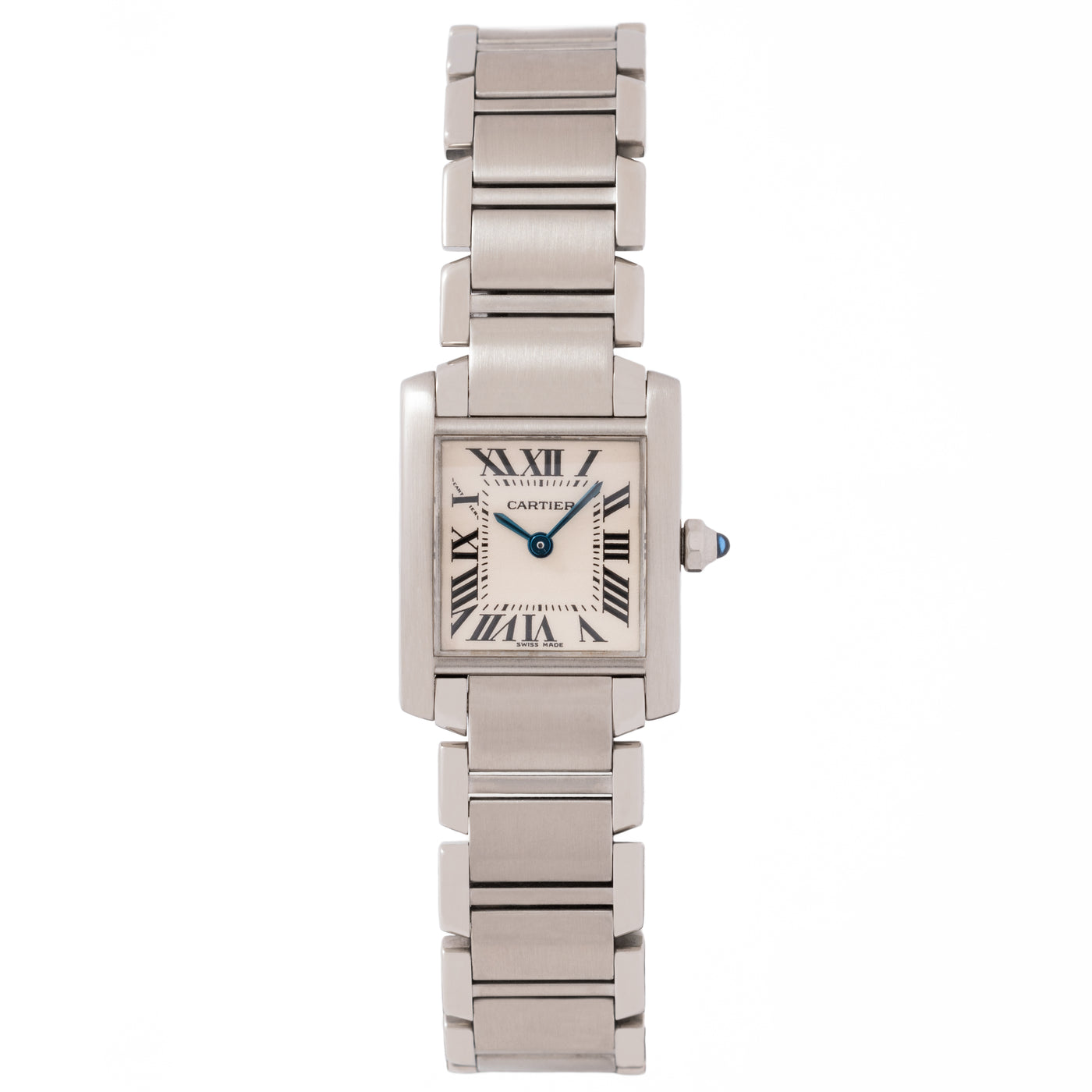 VINTAGE CARTIER STAINLESS STEEL TANK FRANÇAIS