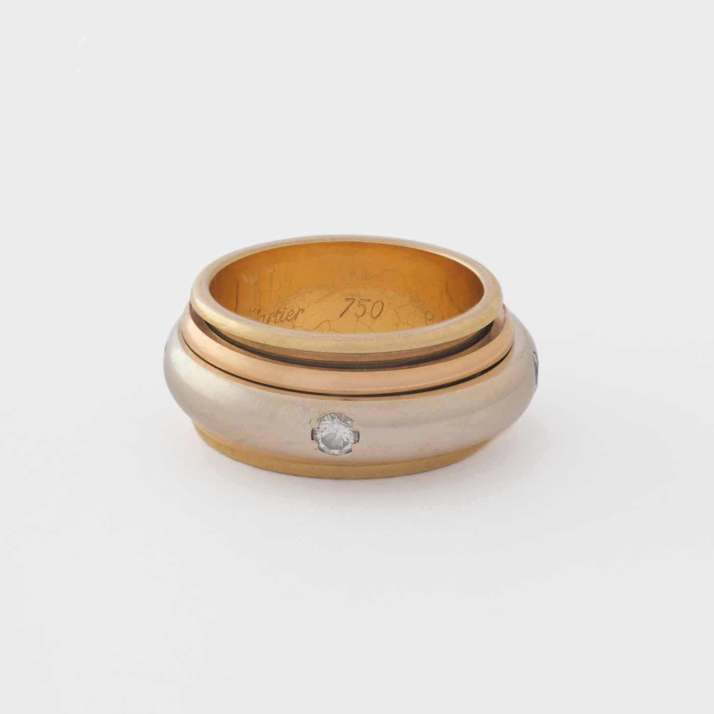 CARTIER TRINITY SPINNER RING