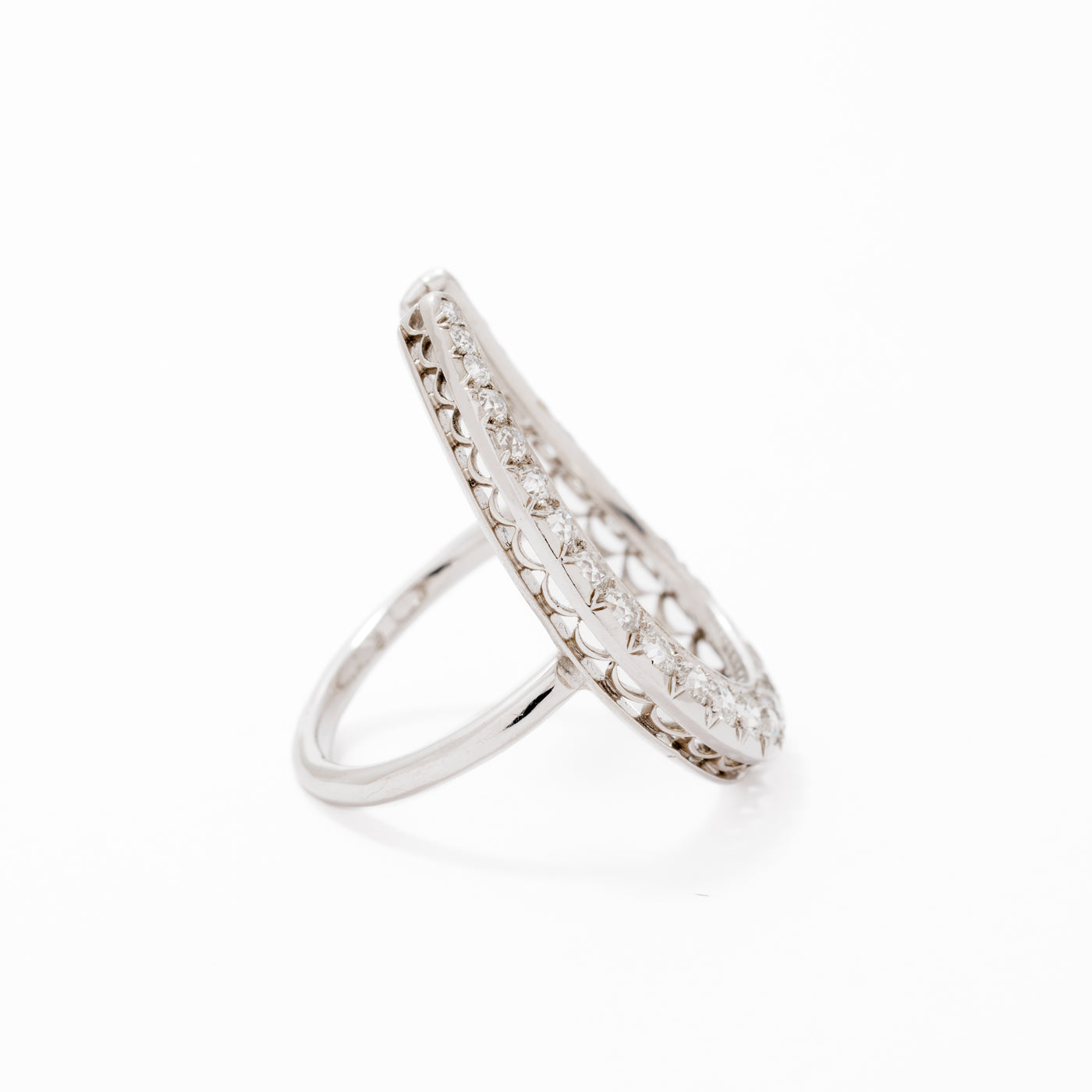 Diamond Horseshoe Statement Ring