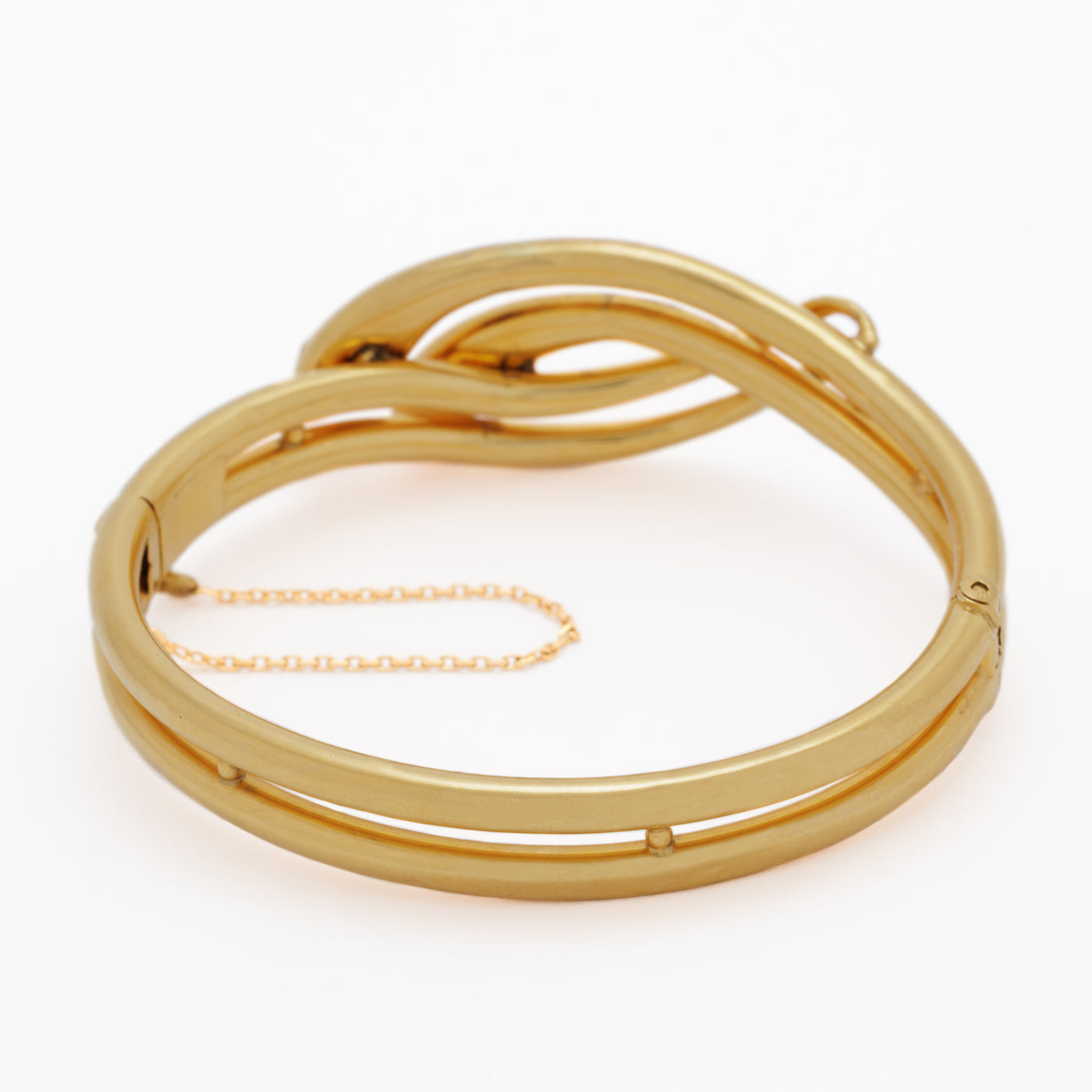 18K GOLD DOUBLE DIAMOND SNAKE BRACELET