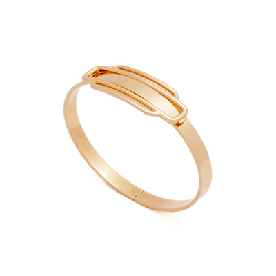 HERMÈS 18 KARAT ROSE GOLD BANGLE