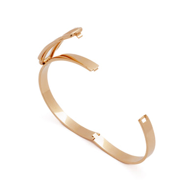 HERMÈS 18 KARAT ROSE GOLD BANGLE