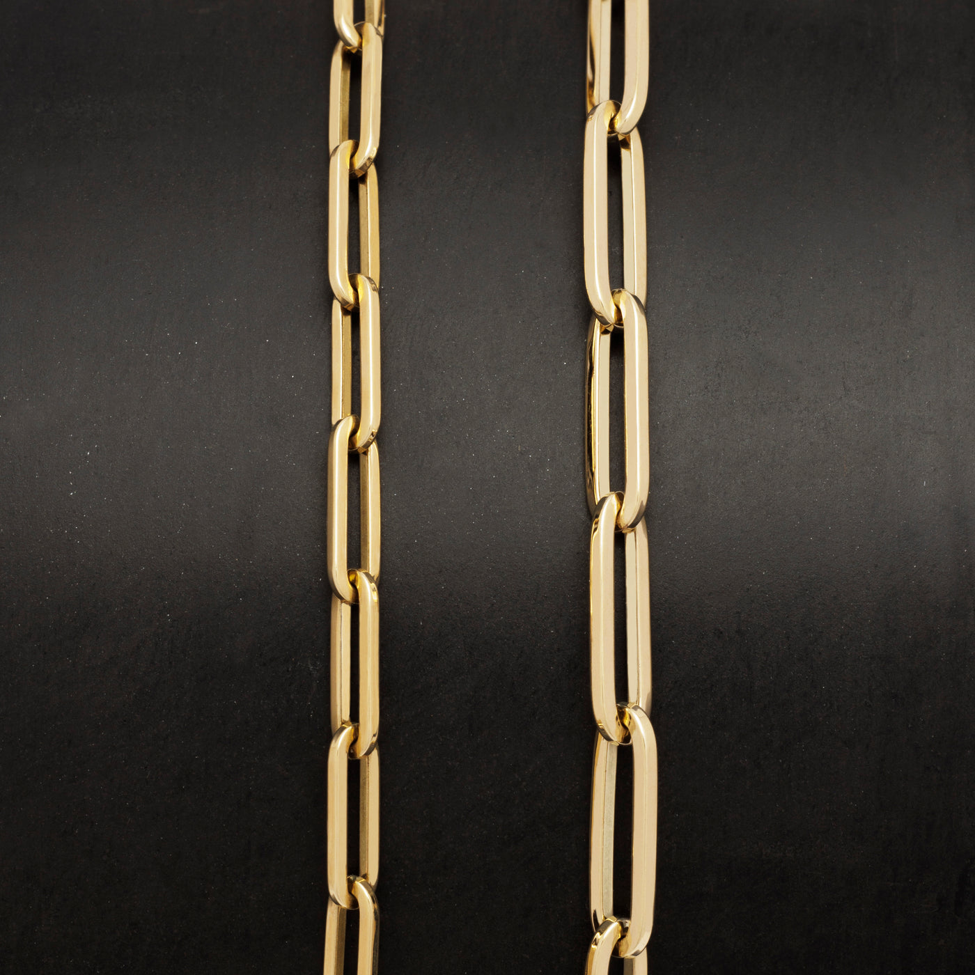 14K SOLID GOLD PAPERCLIP CHAIN