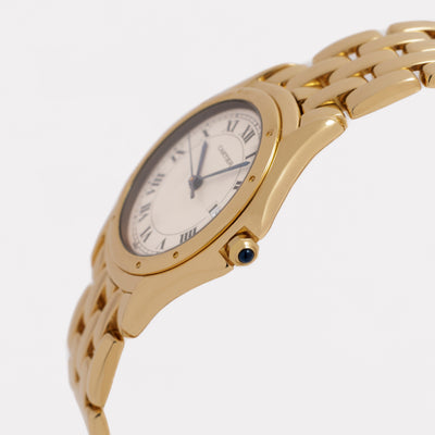 VINTAGE CARTIER PANTHERE WATCH 18K COUGAR MODEL 887920