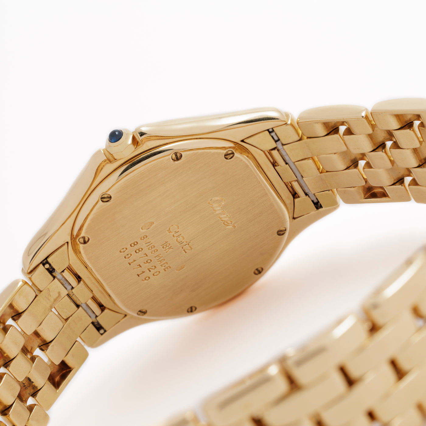 VINTAGE CARTIER PANTHERE WATCH 18K COUGAR MODEL 887920