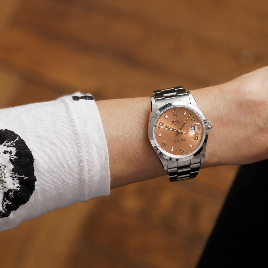 Salmon dial rolex hotsell