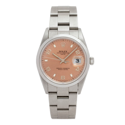 ROLEX DATE SALMON DIAL MODEL 15200