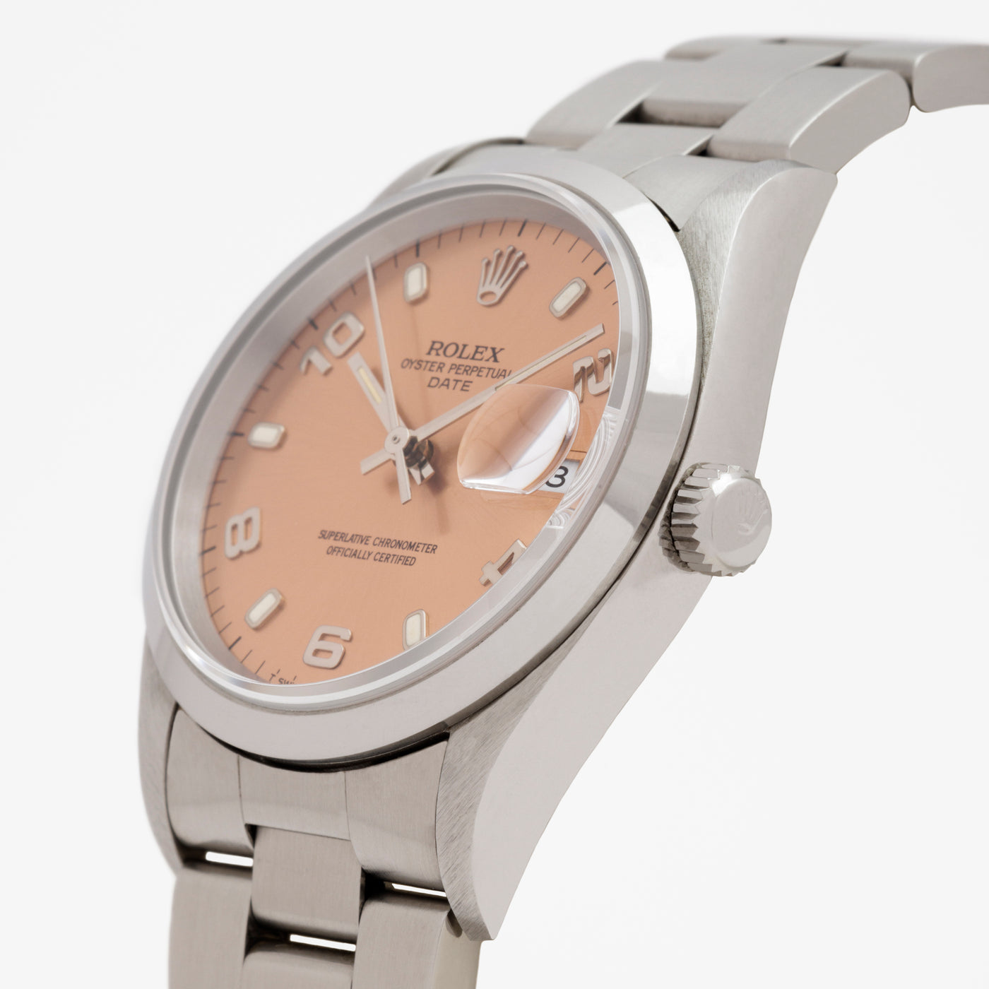 ROLEX DATE SALMON DIAL MODEL 15200