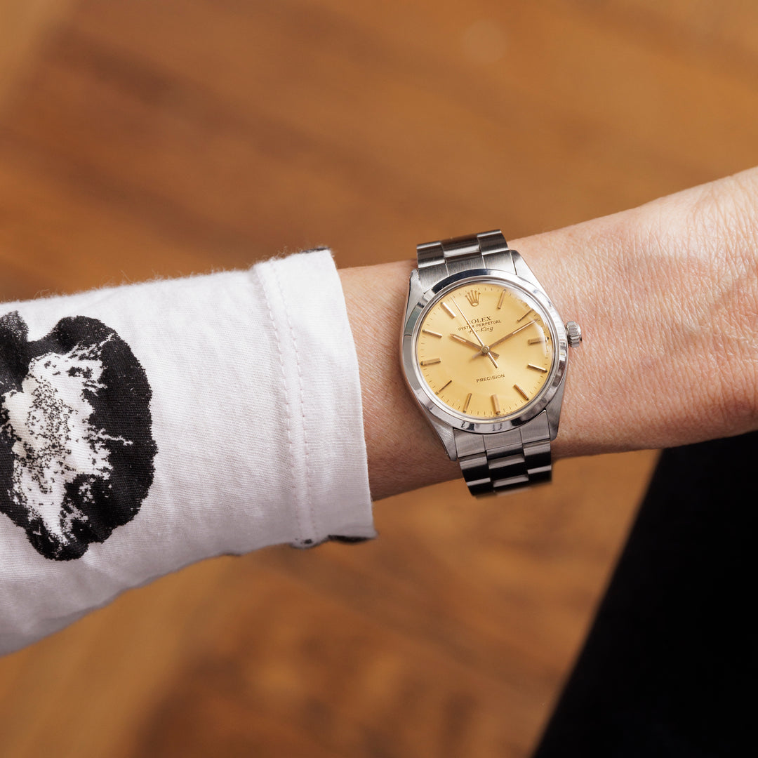 ROLEX AIR KING CHAMPAIGN DIAL MODEL 5500 – STEPHANIE WINDSOR