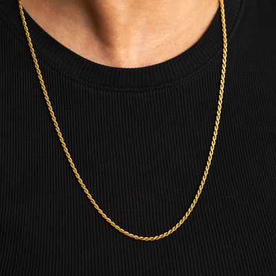 14K SOLID GOLD ROPE CHAIN