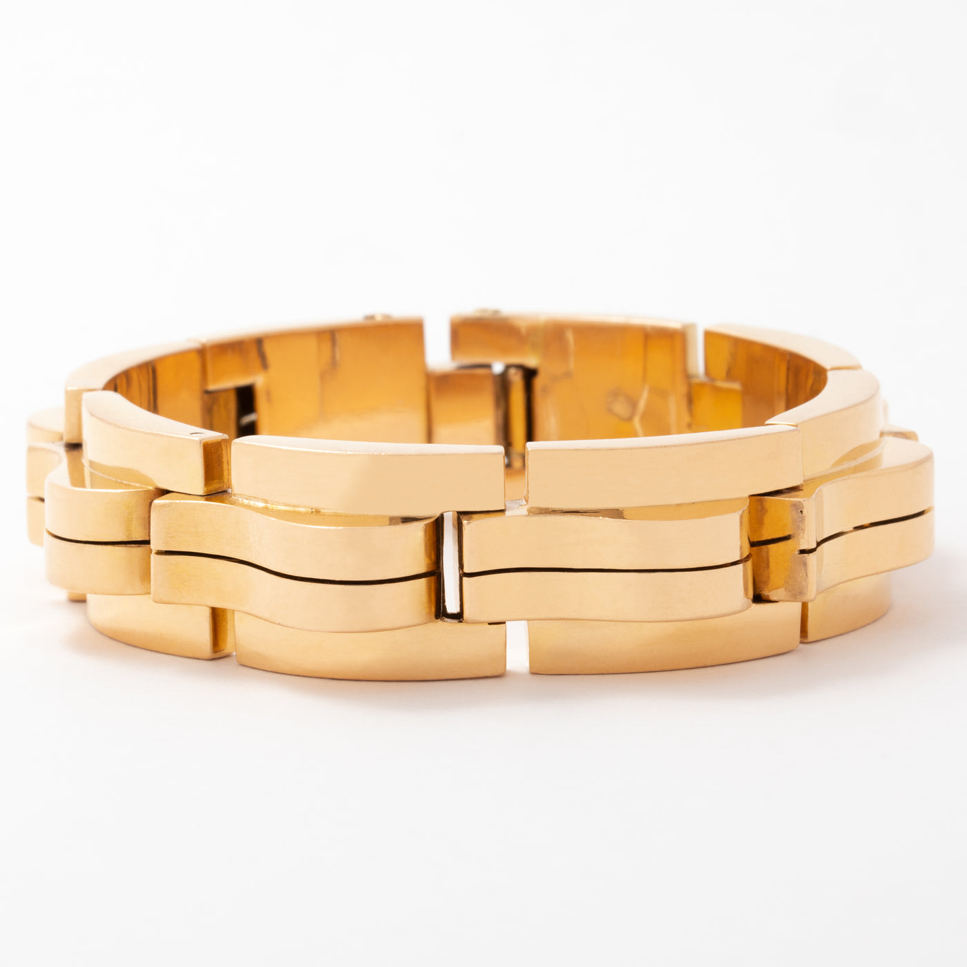 RETRO FRENCH 18 KARAT TANK BRACELET