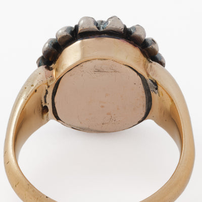 GEORGIAN AMETHYST DIAMOND RING