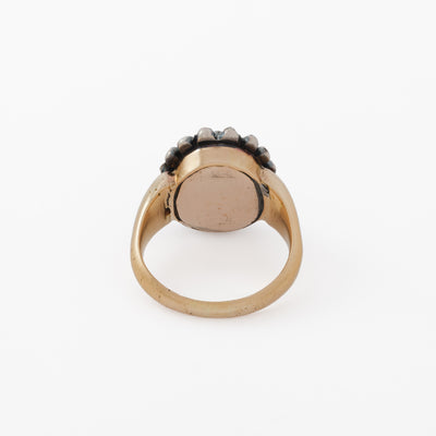 GEORGIAN AMETHYST DIAMOND RING