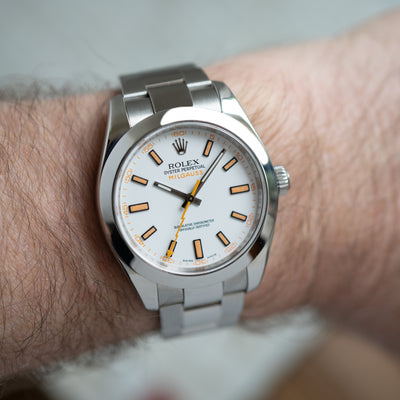 2008 ROLEX OYSTER MILGAUSS STAINLESS STEEL MODEL 116400