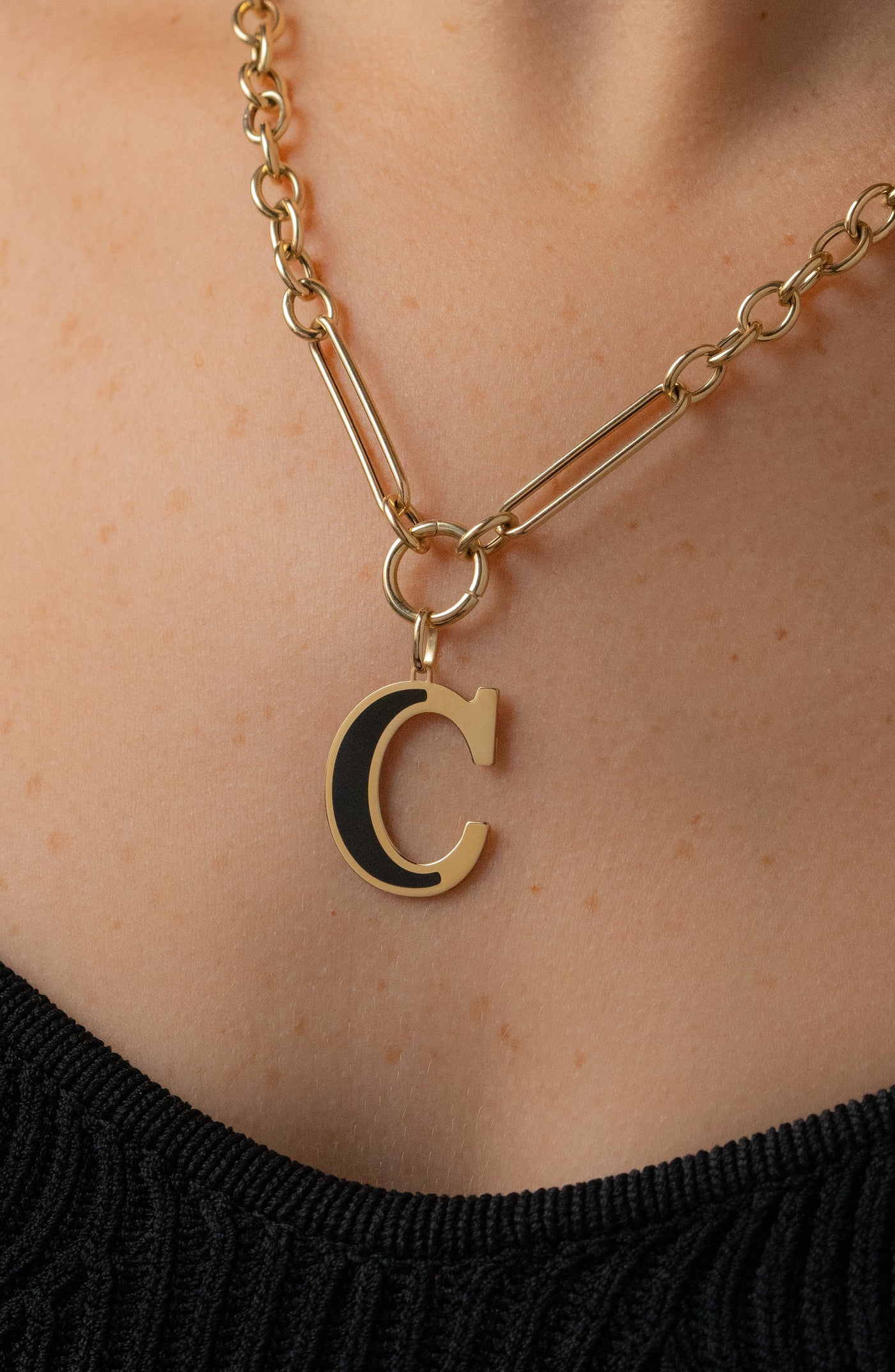 14K SOLID GOLD INLAY LETTERS
